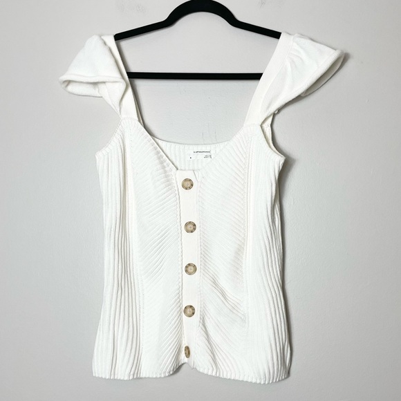 Anthropologie Tops - Anthro Cream Sweater Tank